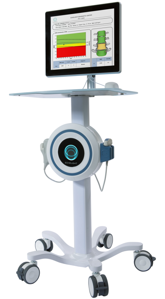 Technology REMS technology, the portable Echolight ultrasound bone scanner used in Los Angeles